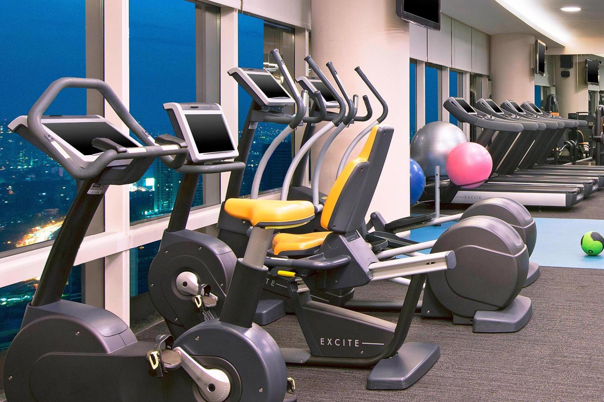 The Westin Mumbai Garden City Exterior photo A row of recumbent bikes